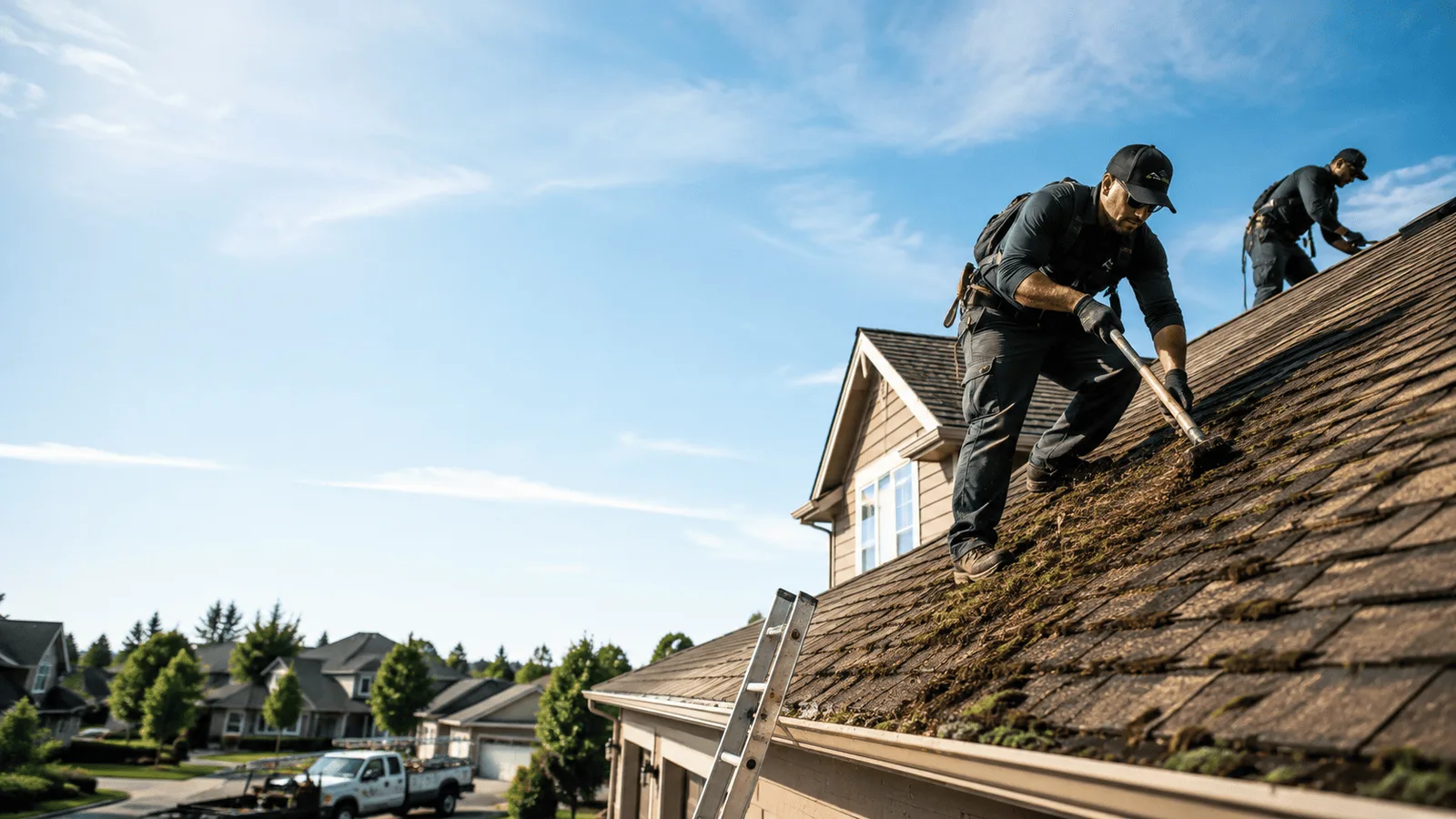 Roof Moss Removal in Morton, IL near me